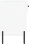 vidaXL - Schoenenbank - 102x35x55 - cm - bewerkt - hout - wit