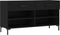 vidaXL - Schoenenbank - 102x35x55 - cm - bewerkt - hout - zwart