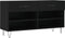 vidaXL - Schoenenbank - 102x35x55 - cm - bewerkt - hout - zwart