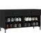 vidaXL - Schoenenbank - 102x35x55 - cm - bewerkt - hout - zwart