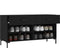 vidaXL - Schoenenbank - 102x35x55 - cm - bewerkt - hout - zwart