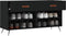 vidaXL - Schoenenbank - 102x35x55 - cm - bewerkt - hout - zwart