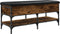 vidaXL - Schoenenbank - 102x42x45 - cm - bewerkt - hout - gerookt - eikenkleurig