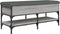 vidaXL - Schoenenbank - 102x42x45 - cm - bewerkt - hout - grijs - sonoma - eikenkleur