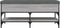 vidaXL - Schoenenbank - 102x42x45 - cm - bewerkt - hout - grijs - sonoma - eikenkleur
