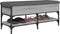vidaXL - Schoenenbank - 102x42x45 - cm - bewerkt - hout - grijs - sonoma - eikenkleur