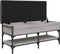 vidaXL - Schoenenbank - 102x42x45 - cm - bewerkt - hout - grijs - sonoma - eikenkleur