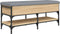 vidaXL - Schoenenbank - 102x42x45 - cm - bewerkt - hout - sonoma - eikenkleurig