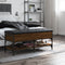 vidaXL - Schoenenbank - 102x42x45 - cm - bewerkt - hout - sonoma - eikenkleurig
