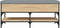 vidaXL - Schoenenbank - 102x42x45 - cm - bewerkt - hout - sonoma - eikenkleurig