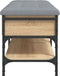 vidaXL - Schoenenbank - 102x42x45 - cm - bewerkt - hout - sonoma - eikenkleurig
