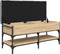 vidaXL - Schoenenbank - 102x42x45 - cm - bewerkt - hout - sonoma - eikenkleurig