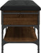 vidaXL - Schoenenbank - 102x42x45 - cm - bewerkt - hout - sonoma - eikenkleurig