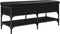 vidaXL - Schoenenbank - 102x42x45 - cm - bewerkt - hout - zwart