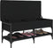 vidaXL - Schoenenbank - 102x42x45 - cm - bewerkt - hout - zwart
