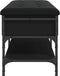 vidaXL - Schoenenbank - 102x42x45 - cm - bewerkt - hout - zwart