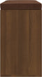 vidaXL - Schoenenbank - 103x30x48 - cm - bewerkt - hout - bruin - eikenkleur