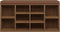 vidaXL - Schoenenbank - 103x30x48 - cm - bewerkt - hout - bruin - eikenkleur