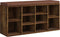 vidaXL - Schoenenbank - 103x30x48 - cm - bewerkt - hout - gerookt - eikenkleurig
