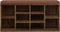 vidaXL - Schoenenbank - 103x30x48 - cm - bewerkt - hout - gerookt - eikenkleurig