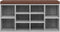 vidaXL - Schoenenbank - 103x30x48 - cm - bewerkt - hout - grijs - sonoma - eikenkleur
