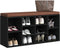vidaXL - Schoenenbank - 103x30x48 - cm - bewerkt - hout - zwart