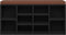 vidaXL - Schoenenbank - 103x30x48 - cm - bewerkt - hout - zwart