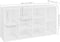 vidaXL - Schoenenbank - 103x30x54,5 - cm - bewerkt - hout - betongrijs