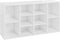 vidaXL - Schoenenbank - 103x30x54,5 - cm - bewerkt - hout - hoogglans - wit