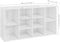 vidaXL - Schoenenbank - 103x30x54,5 - cm - bewerkt - hout - hoogglans - wit