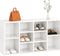 vidaXL - Schoenenbank - 103x30x54,5 - cm - bewerkt - hout - hoogglans - wit