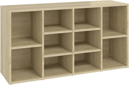 vidaXL - Schoenenbank - 103x30x54,5 - cm - bewerkt - hout - sonoma - eikenkleurig