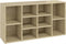 vidaXL - Schoenenbank - 103x30x54,5 - cm - bewerkt - hout - sonoma - eikenkleurig