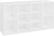 vidaXL - Schoenenbank - 103x30x54,5 - cm - bewerkt - hout - wit
