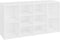 vidaXL - Schoenenbank - 103x30x54,5 - cm - bewerkt - hout - wit