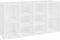 vidaXL - Schoenenbank - 103x30x54,5 - cm - bewerkt - hout - wit