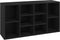 vidaXL - Schoenenbank - 103x30x54,5 - cm - bewerkt - hout - zwart
