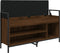 vidaXL - Schoenenbank - 105,5x32x57,5 - cm - bewerkt - hout - bruin - eikenkleur