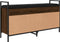 vidaXL - Schoenenbank - 105,5x32x57,5 - cm - bewerkt - hout - bruin - eikenkleur