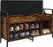 vidaXL - Schoenenbank - 105,5x32x57,5 - cm - bewerkt - hout - gerookt - eikenkleurig