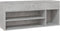 vidaXL - Schoenenbank - 105x30x45 - cm - bewerkt - hout - betongrijs