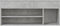 vidaXL - Schoenenbank - 105x30x45 - cm - bewerkt - hout - betongrijs