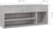 vidaXL - Schoenenbank - 105x30x45 - cm - bewerkt - hout - betongrijs