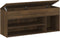 vidaXL - Schoenenbank - 105x30x45 - cm - bewerkt - hout - bruin - eikenkleur