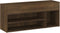 vidaXL - Schoenenbank - 105x30x45 - cm - bewerkt - hout - bruin - eikenkleur