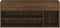 vidaXL - Schoenenbank - 105x30x45 - cm - bewerkt - hout - bruin - eikenkleur