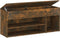 vidaXL - Schoenenbank - 105x30x45 - cm - bewerkt - hout - gerookt - eikenkleurig