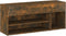 vidaXL - Schoenenbank - 105x30x45 - cm - bewerkt - hout - gerookt - eikenkleurig