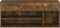 vidaXL - Schoenenbank - 105x30x45 - cm - bewerkt - hout - gerookt - eikenkleurig