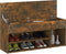 vidaXL - Schoenenbank - 105x30x45 - cm - bewerkt - hout - gerookt - eikenkleurig